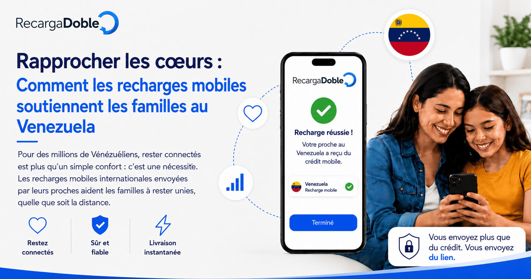Image decrivant Connecter les cœurs : comment les recharges mobiles soutiennent les familles au Venezuela